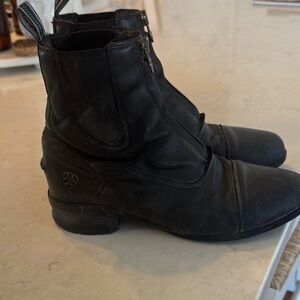 Ariat Black Paddock Riding Boots 8